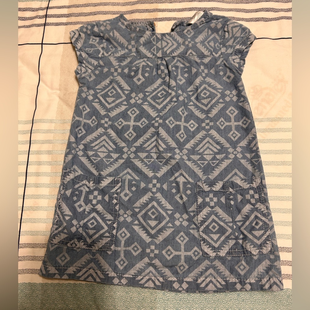 Carter's Blue Geometric Dress